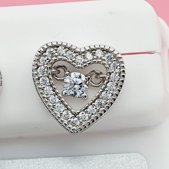 "925 Sterling Silver Cubic Zirconia Earrings, U19254569 - Picture 3 of 11